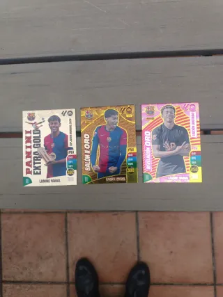 Lote 3 Cromos Lamine Yamal Panini