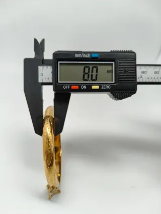 Pulsera caña tallada oro 18kt cadena seguridad