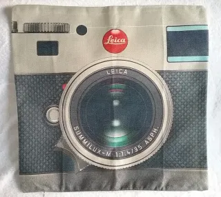 Fodere decorative per cuscini con design di fotocamere vintage