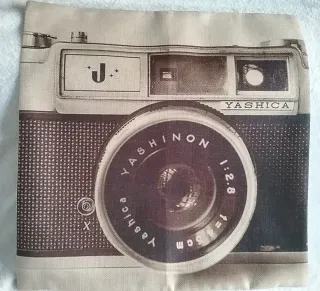 Fodere decorative per cuscini con design di fotocamere vintage