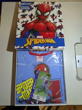 Pigiama Spiderman Marvel Bambino 9/10 Anni