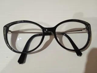 Gafas graduadas Swarovski negras y plateadas