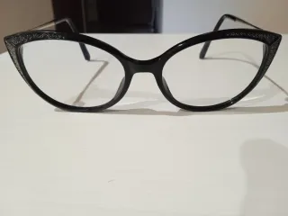 Gafas graduadas Swarovski negras y plateadas