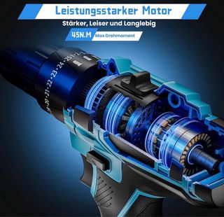 Taladro Atornillador Percutor 21V + Accesorios