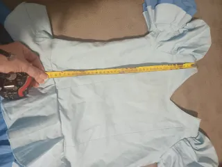 Traje de Flamenca Niña Azul y Blanco