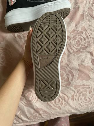 Converse plataforma negras altas