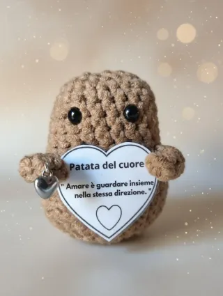 Amigurumi Patata del Cuore Fatto a Mano