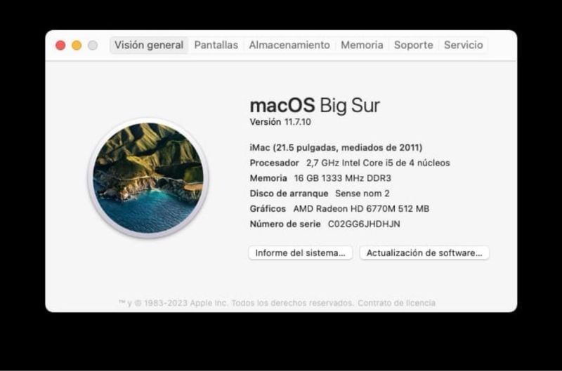 iMac 21.5” Intel i5 16GB RAM 250GB SSD afbeelding 6