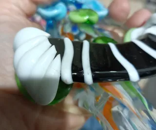 Statuina Clown grande in vetro di Murano