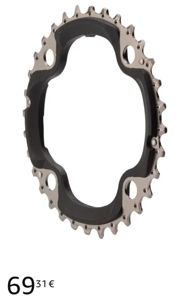 Shimano SLX M670 AE 10-Speed Chainring 32T