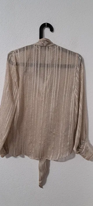 Blusa Zara Seda Estampada