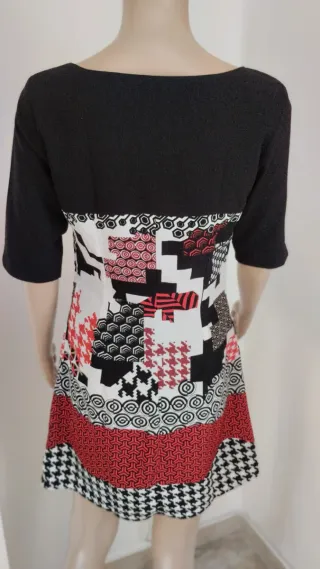Abito donna fantasia geometrica