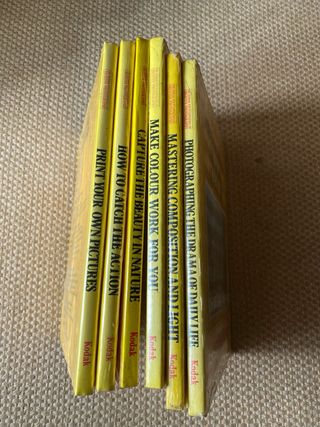 Vários livros novos e embalados da Kodak em inglês