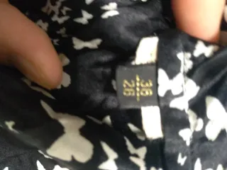 Blusa seda Massimo Dutti estampado mariposas