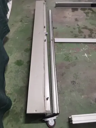 Balconera aluminio doble cristal 240cm