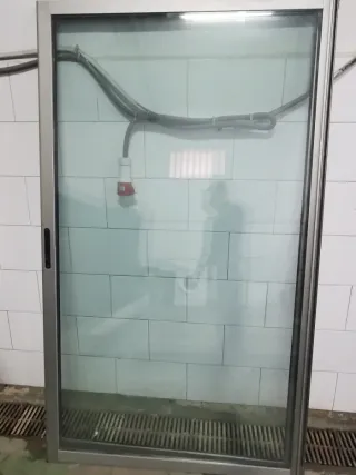 Balconera aluminio doble cristal 240cm