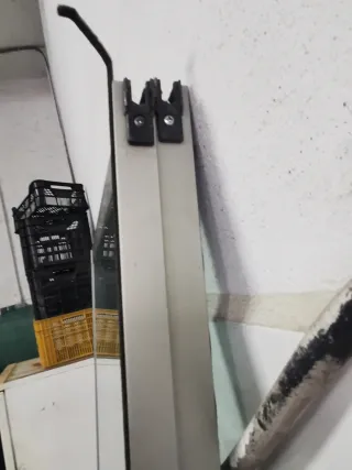 Balconera aluminio doble cristal 240cm