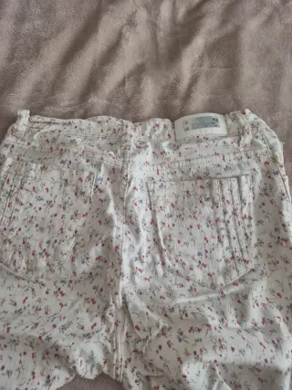 Pantalones florales elásticos de 5 bolsillos