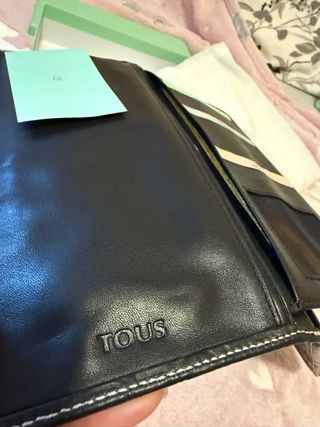 Portadocumentos Tous Negro Piel Bovina