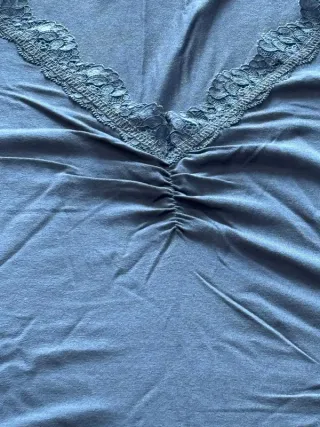 Canotta Oltre donna blu viscosa ed elastan