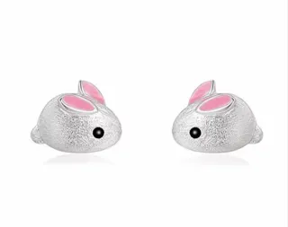 Pendientes con forma de conejo
