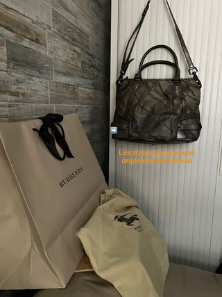 Bolso Burberry Smoke Check Vintage.
