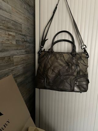 Bolso Burberry Smoke Check Vintage.