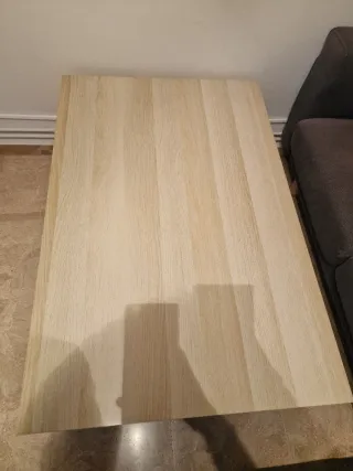 Mesa centro lack roble efecto madera