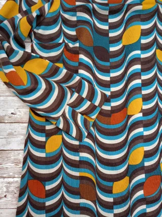 Vestido estampado geométrico, FALCATA, talla 44.