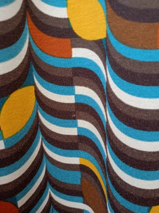 Vestido estampado geométrico, FALCATA, talla 44.