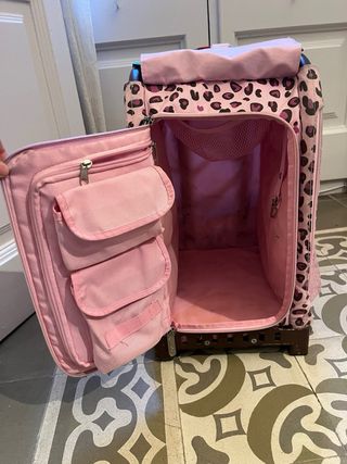 Mochila Zuca Animal Print Rosa