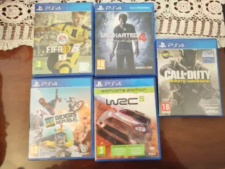 PS4 Slim + 2 Mandos + 5 Juegos