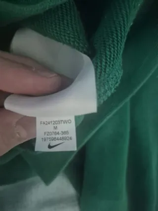 Felpa Nike Verde Logo Patch Taglia M