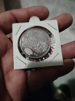 Moneda Plata 2000 Pesetas 1996