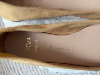 Manoletinas Sfera mostaza lazo talla 39