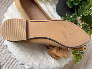 Manoletinas Sfera mostaza lazo talla 39