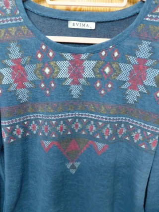 Jersey EVIMA Estampado Étnico Talla XL