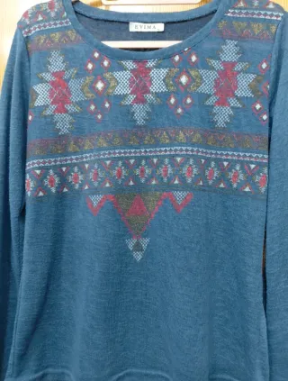 Jersey EVIMA Estampado Étnico Talla XL