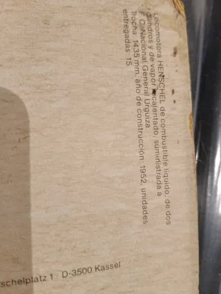 Postal Tren Locomotora Alemana Argentina Urquiza