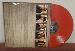 VINILO THUNDERBOLT LP NUEVO DE SAXON EN COLOR ROJO