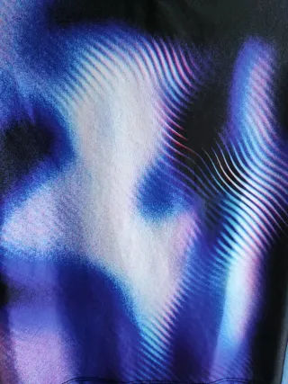 Top New Yorker manga larga estampado