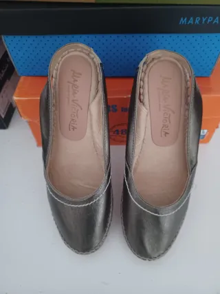 Sandalias cuña M Victoria doradas + oferta compra