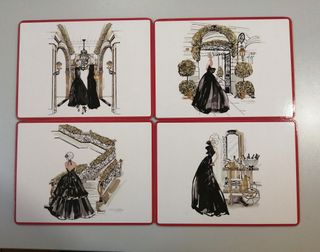 Conjunto cojín y manteles individuales (leer descr