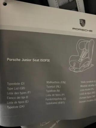 Seggiolino auto Porsche