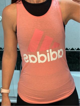 Camiseta Adidas Talla S Rosa