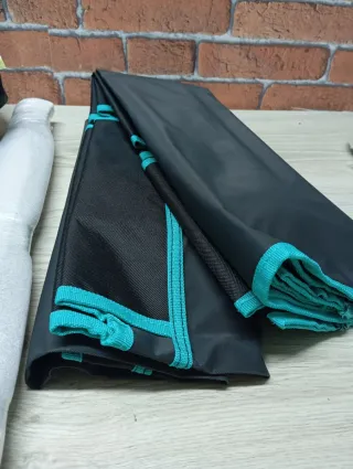 Cama Plegable Camping Negra AKTIVE 193x67x14,5 cm