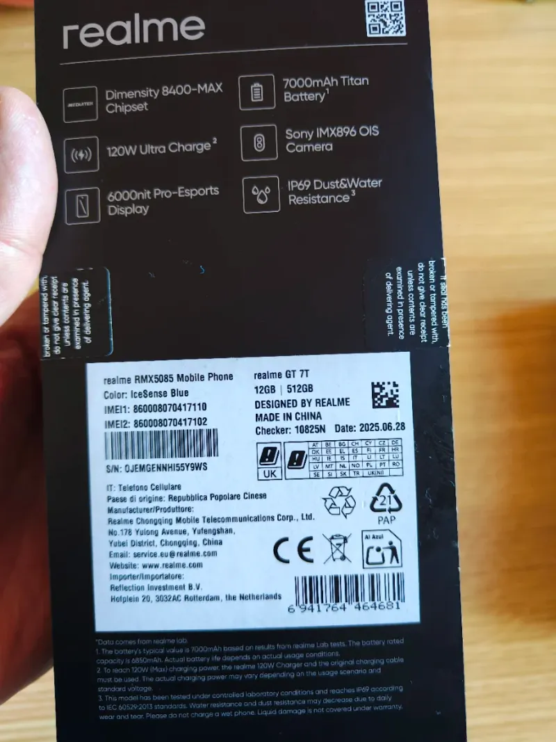Teléfono Realme GT 7 afbeelding 10