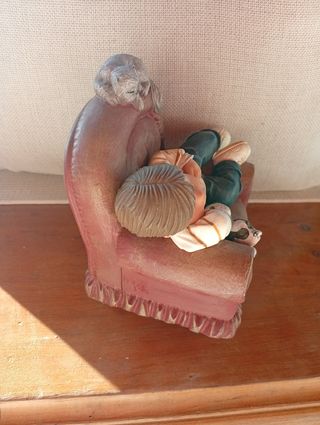 Figura cerámica Nadal niño durmiendo