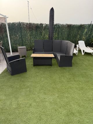 Conjunto de jardín ratán