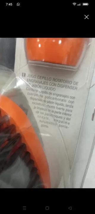 Cepillo giratorio con jabon